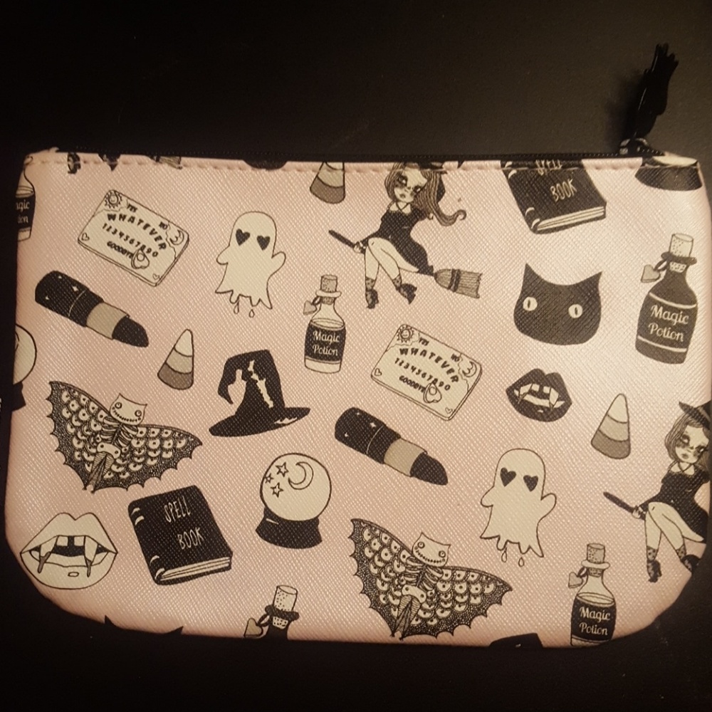 Spooky october makeup bag